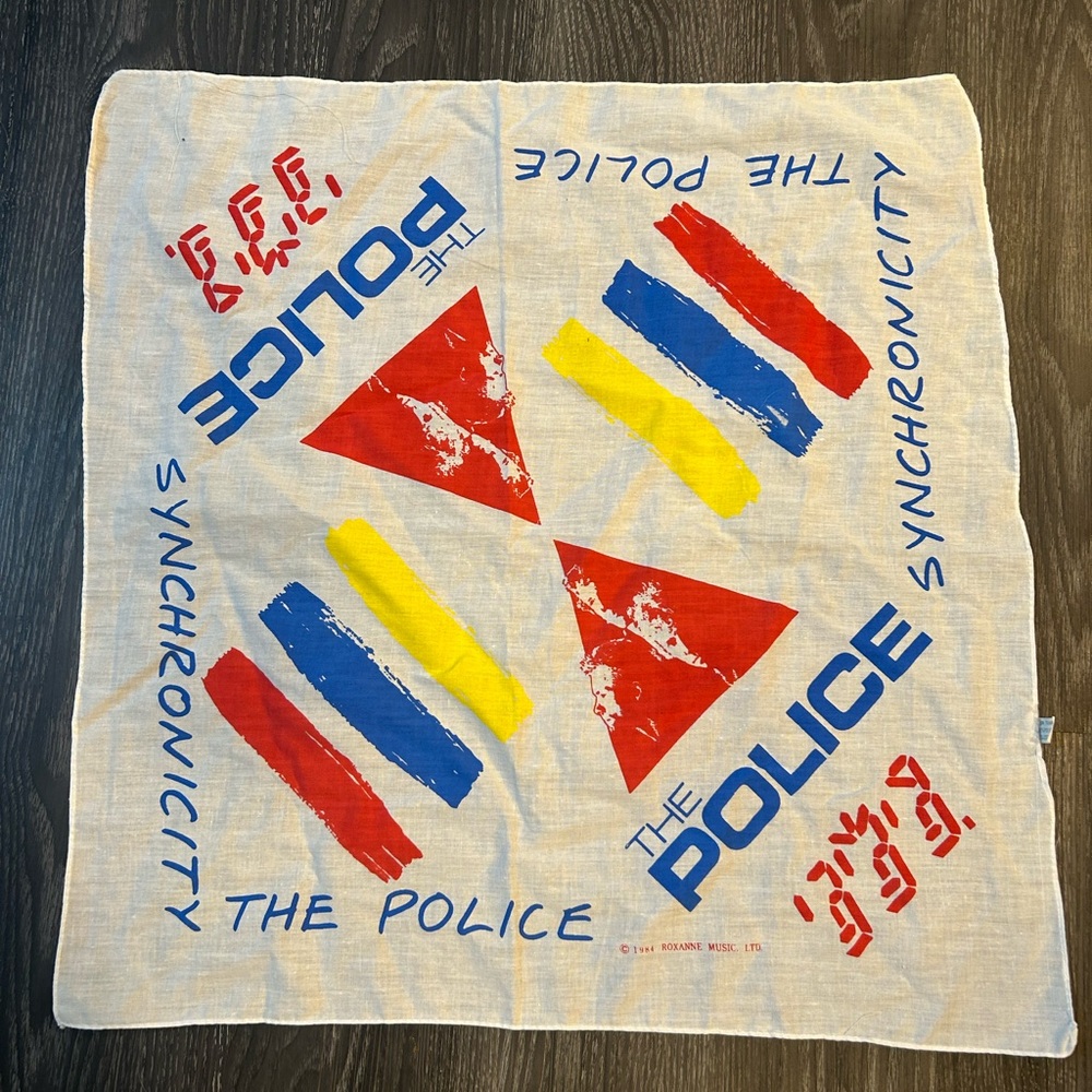 Vintage The Police bandana - 1984